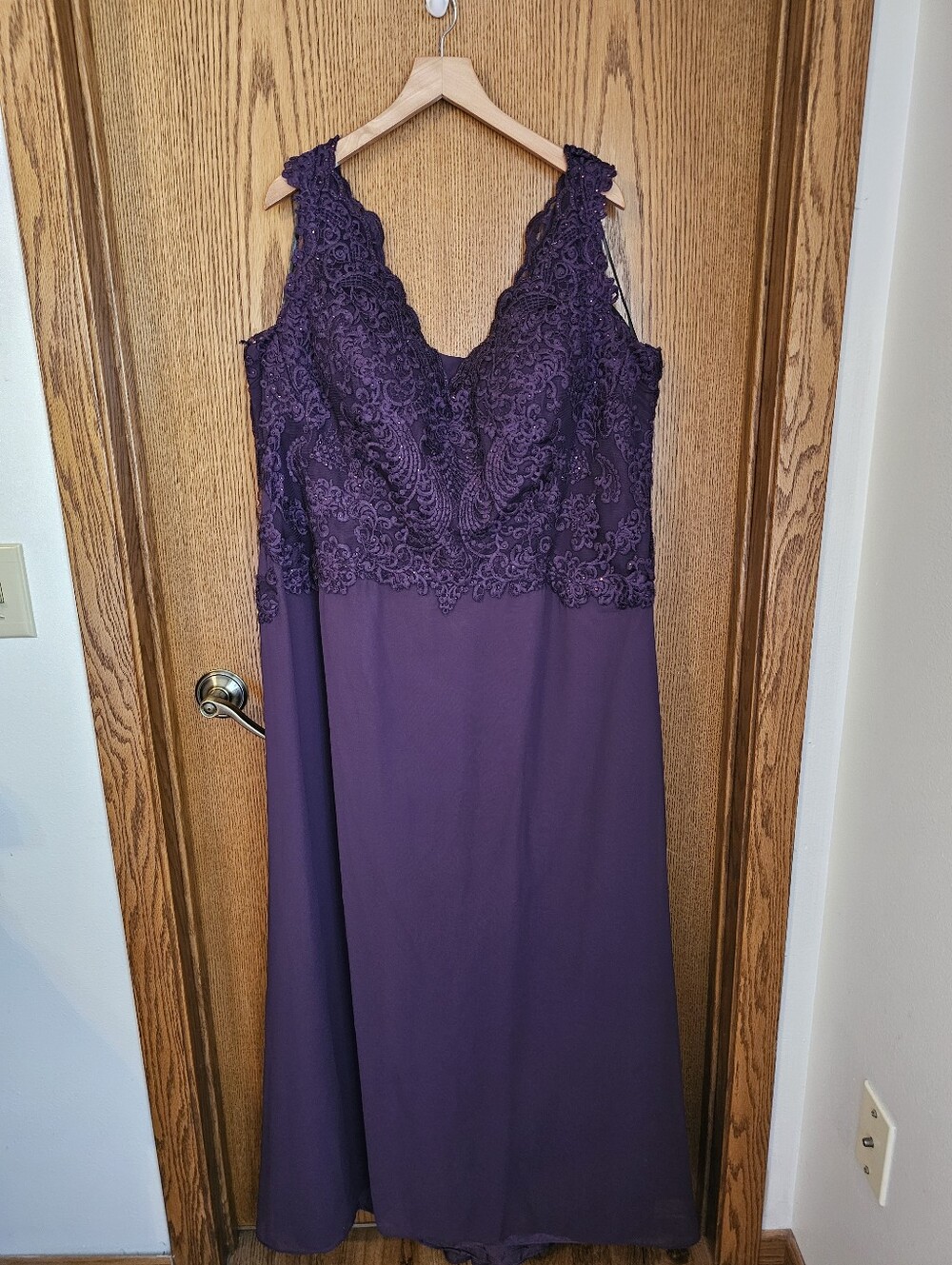 Cameron Blake Plum Mother Of The Bride Dress